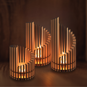 Wooden Lamp SPIRALA-L or M or s