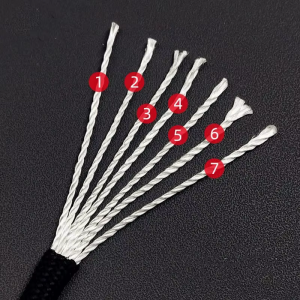 7-adriges 550 Paracord-Seil, 5, 15, 30 m, 4 mm Durchmesser, ideal für Outdoor