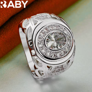 925 Sterling Silver 6-10 Size Rings For Women Man