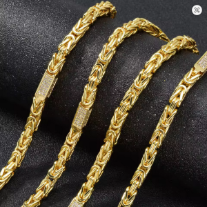 Dubai 18k Gold-Plated Men's and Women's Necklace Multi-Layer Woven