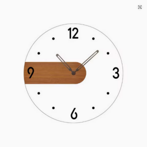 Quiet Scan Movement Wall Clock Nordic Style Silent Quartz Clock