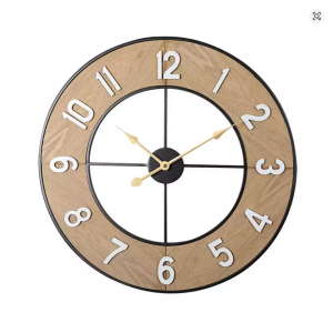 Iron Art Wall Clock Silent Watches Large Living Room Clocks