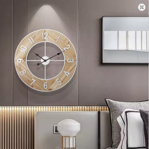 Iron Art Wall Clock Silent Watches Large Living Room Clocks