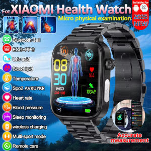 2025 Nieuw voor XIAOM1 ECG+PPG Bloedvet Urinezuur Gezondheidssmartwatch voor mannen en vrouwen Hartslag Bloeddruk