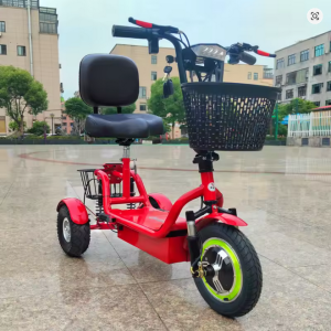 New electric tricycle 12-inch portable scooter for men and women