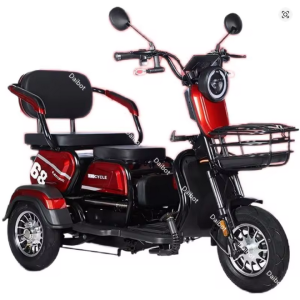 Elektrische driewieler voor volwassenen 48V 600W 3-wielige elektrische scooter voor volwassenen met verwijderbare accu