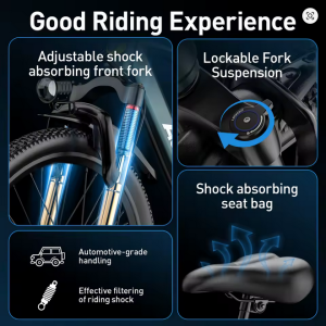 Aairsk GT300 E-Bike: 540 W Spitzenleistung, 36 V 10 Ah Akku mit NFC-Funktion