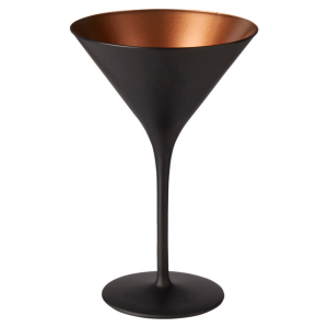 Cocktail glass Olympic - Black-Bronze - 24 cl - Set of 6 pieces.